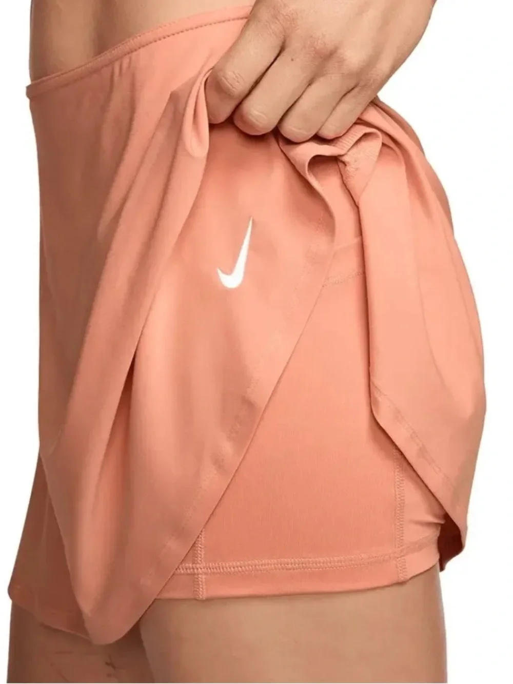 NIKE Women’s Dri Fit Victory Flouncy 13” Tennis Skort Apricot Agate Size L NEW